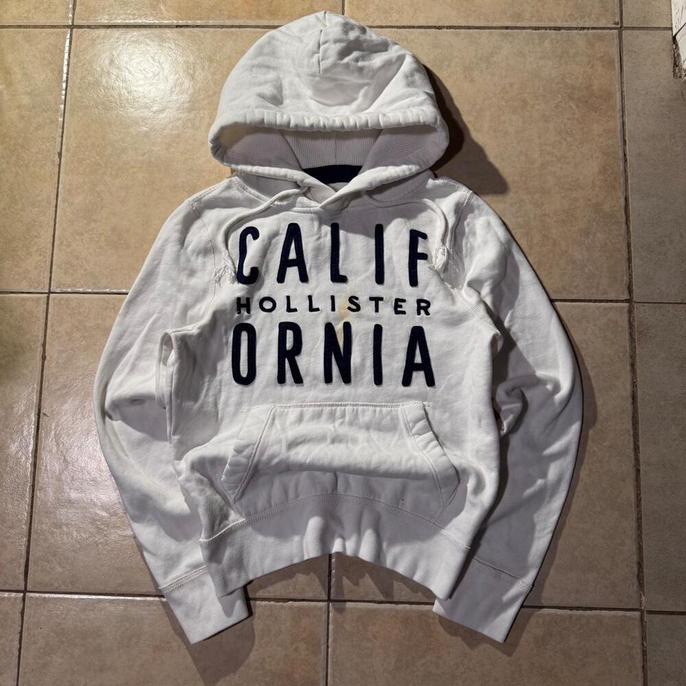 y2k vintage Hollister co white hoodie Size S in womens